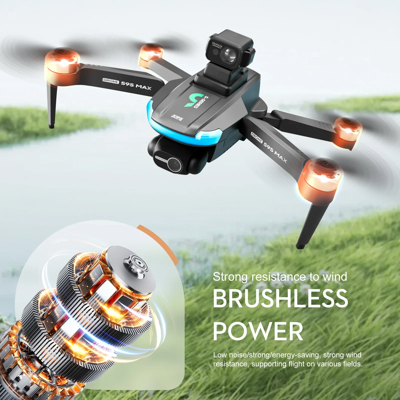 NEW S9S MAX MINI Drone 4K 2-Ax - Drone Gimbal Brushless のレビューと価格