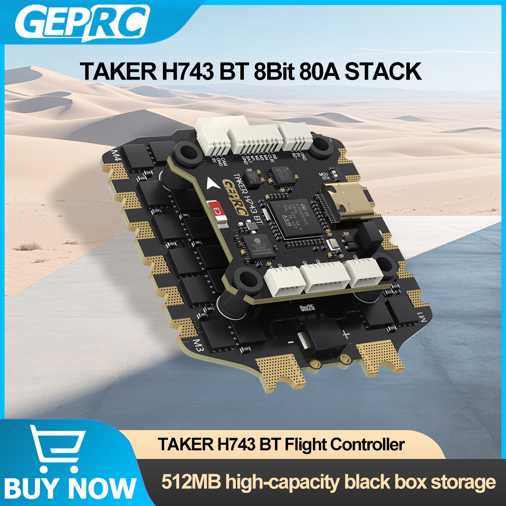 GEPRC TAKER H743 BT 8Bit 80A S - Drone Gimbal Controller のレビューと価格
