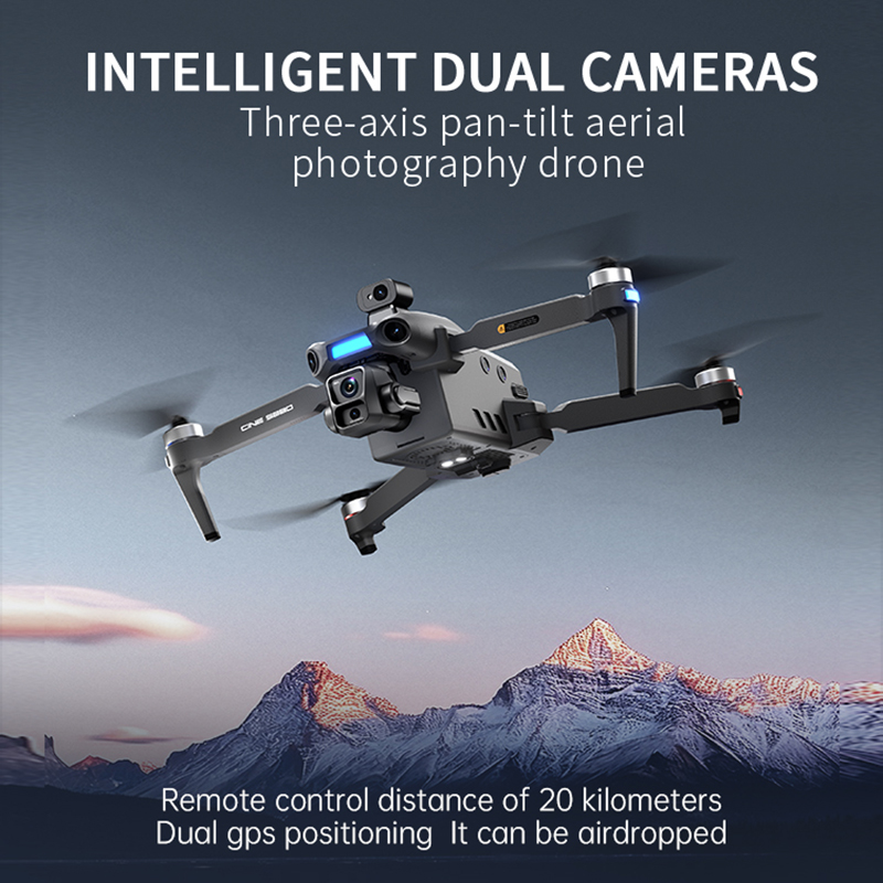 2026 New 8K Dual Camera Drone  - Drone Gimbal Brushless のレビューと価格