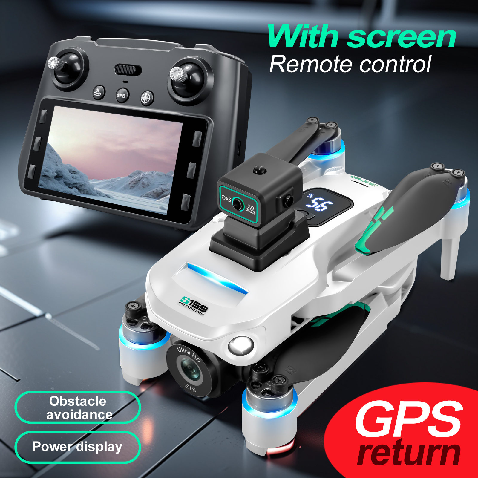 S159 GPS Drone 4K Profesional  - Drone Gimbal Brushless のレビューと価格