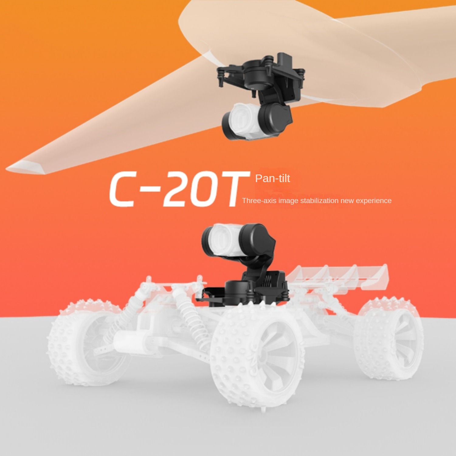 NCZOBOE  C-20T 3-Axis O4 FPV G - Drone Gimbal 3 Axis のレビューと価格